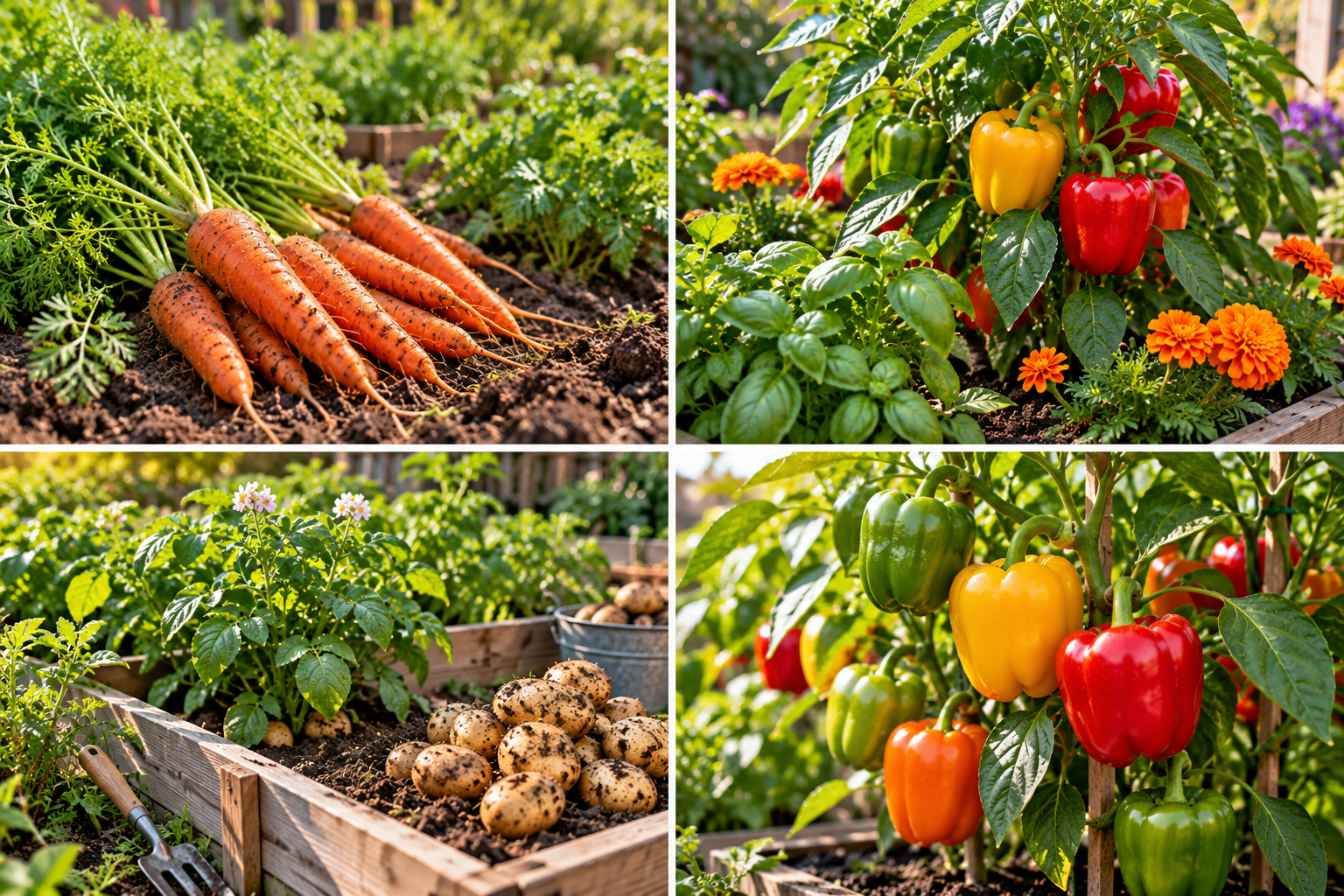 Vegetable garden planting area